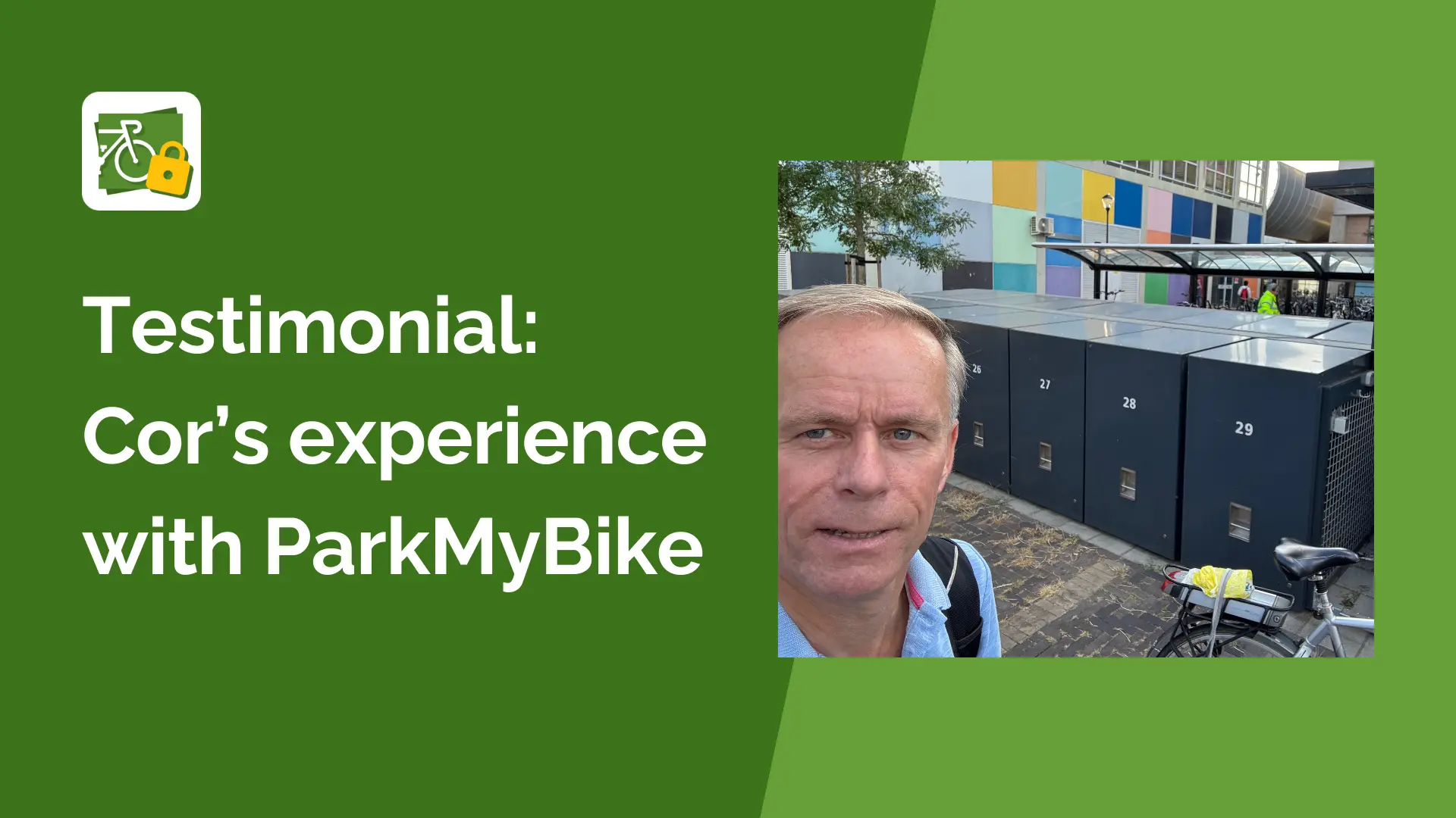 More freedom, less hassle: Cor’s experience with bike parking in Spijkenisse