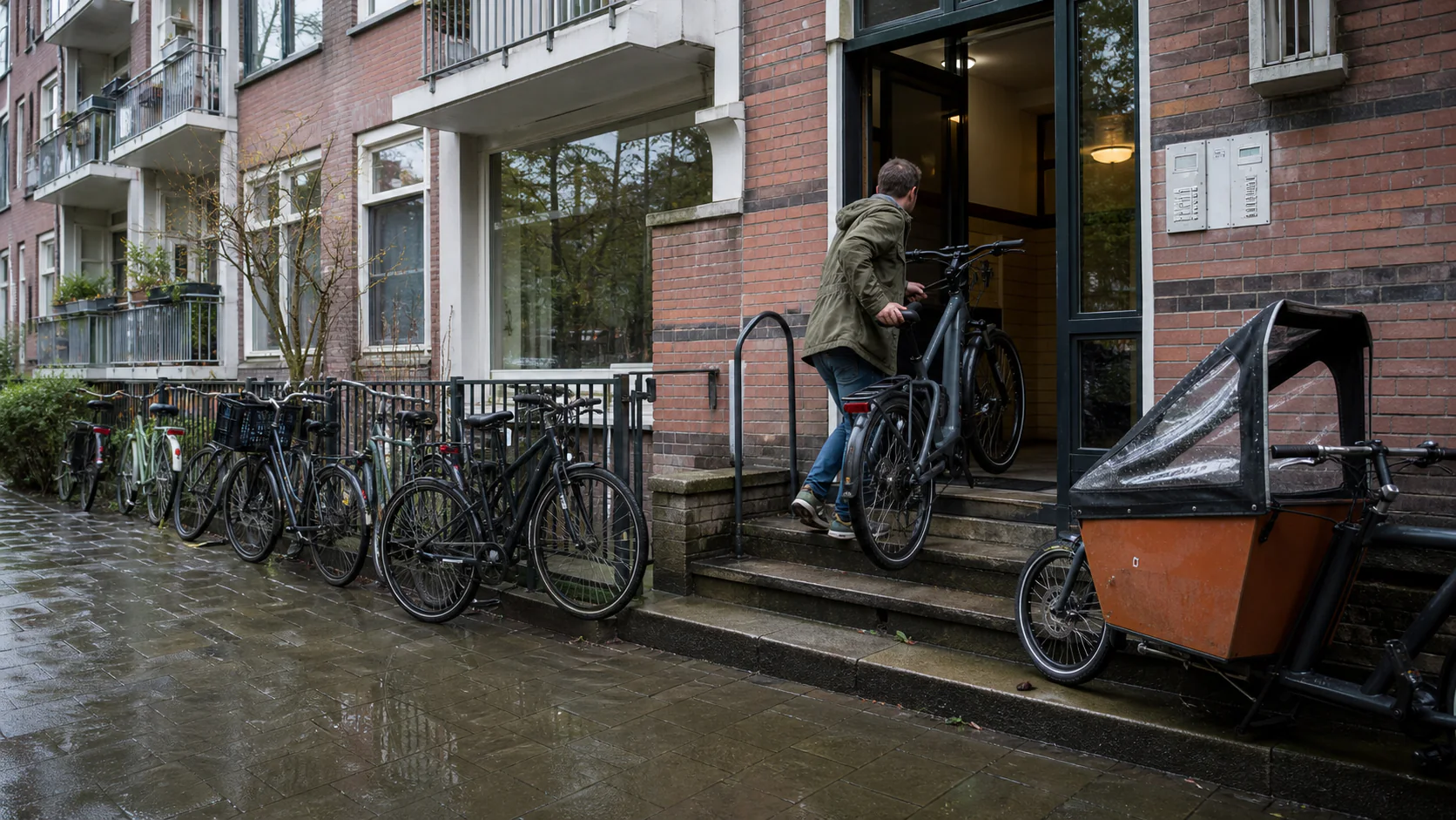 Fietsberging in een appartementencomplex (de ruimte is verplicht, dus waarom werkt hij zelden?)
