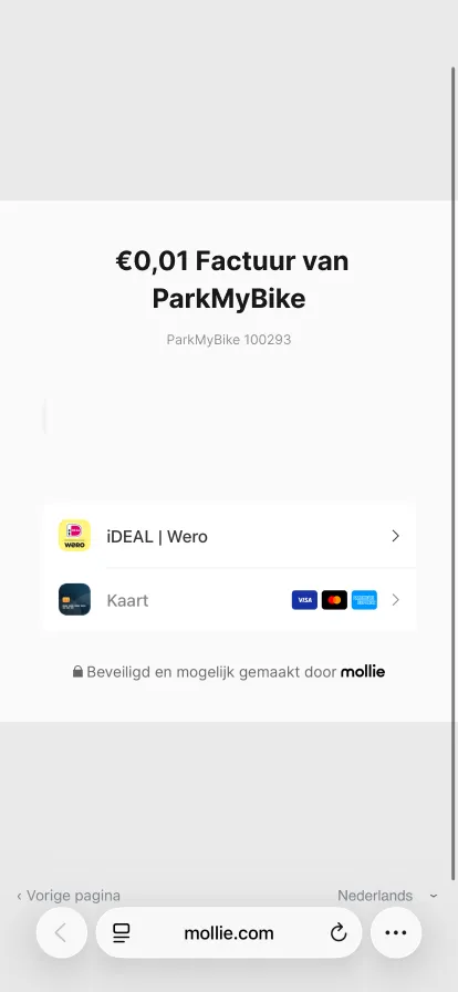 Kies een betaalmethode