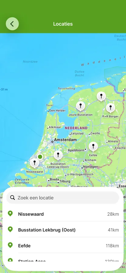 Kies een locatie