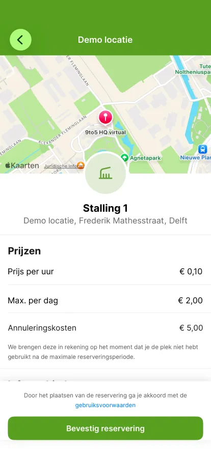 Bevestig je reservering