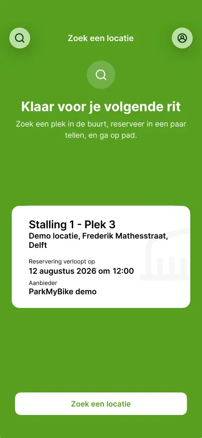 Je plek is gereserveerd