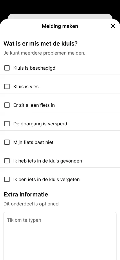 Kies wat er mis is