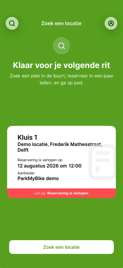Verlopen reservering betalen