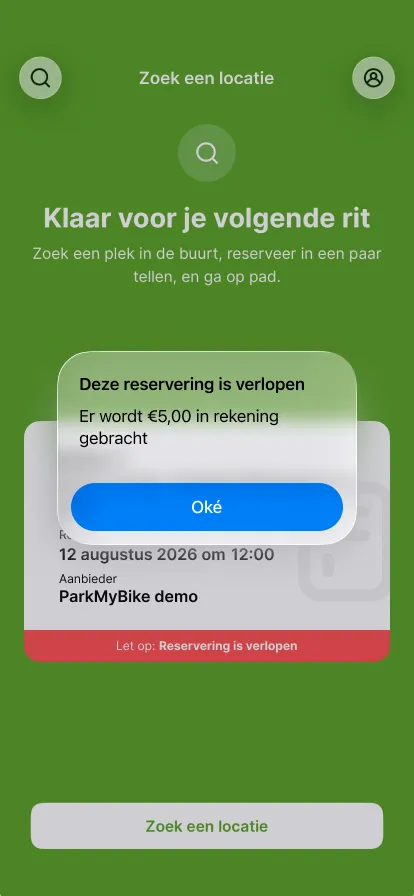 Bevestig de melding
