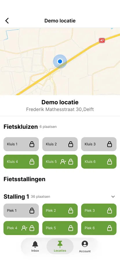 Bekijk de status