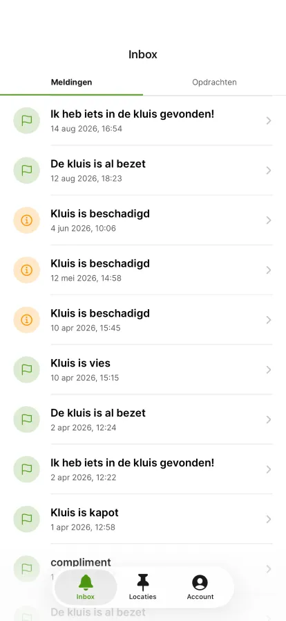 Melding oplossen