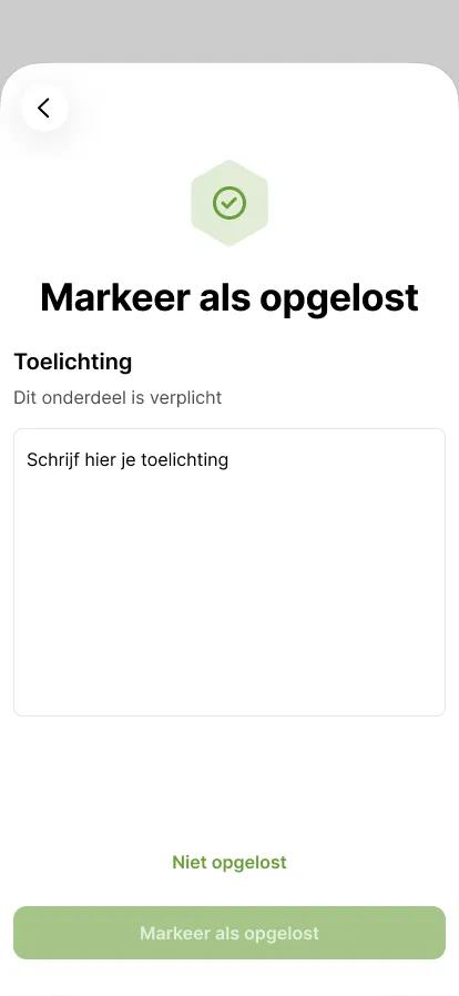 Schrijf een toelichting